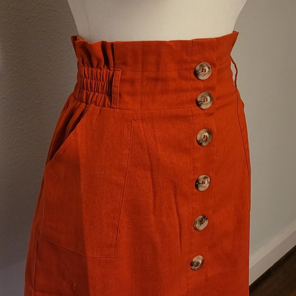 Cayenne Red-Orange Skirt